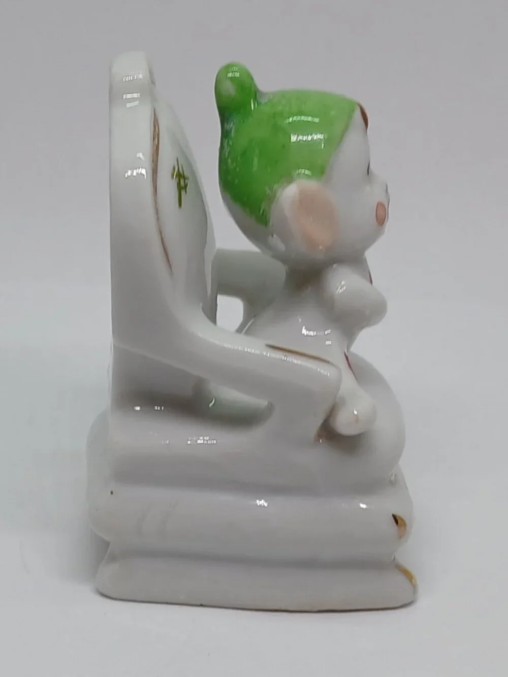 Vintage antique mid-century porcelain pixie elf figurine Made in Japan